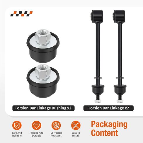 2Pcs Torsion Bar Linkage & Bushing For Polaris Ranger 1000 Crew XP EV 2018-2025 5140916 in Saudi Arabia
