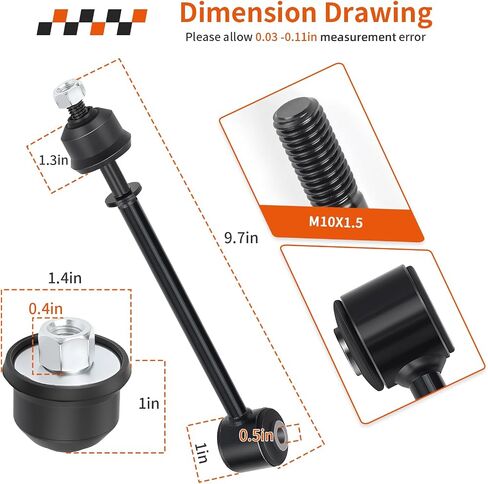 2Pcs Torsion Bar Linkage & Bushing For Polaris Ranger 1000 Crew XP EV 2018-2025 5140916 in Saudi Arabia