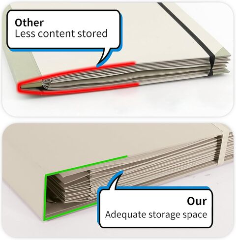 3-Ring Folder Organize Sturdy Hardboard Important Document Organizer with Expanding Pockets for Home, School, Office Use in Saudi Arabia