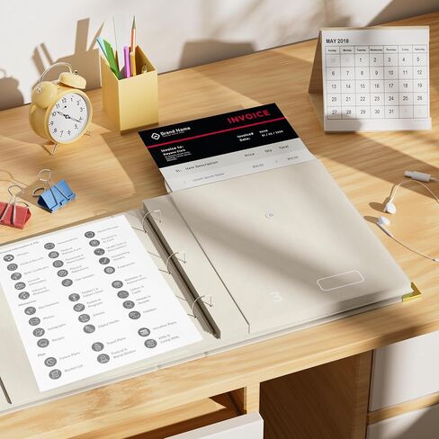 3-Ring Folder Organize Sturdy Hardboard Important Document Organizer with Expanding Pockets for Home, School, Office Use in Saudi Arabia