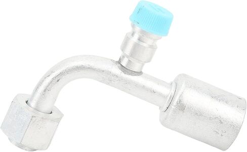 10PCS Car AC Hose Connector Set, Universal Aluminum AC Pipe Fitting, 90 Degree Angled Design for Cars Trucks Engineering Vehicles, Durable Air Conditioning Modification Kit with Ea (10.5mm/0.41in in Saudi Arabia