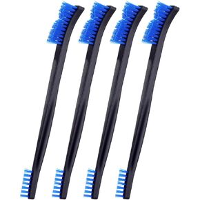 4 قطع فرش تنظيف صغيرة، شعيرات نايلون فرشاة صغيرة لتفصيل الشقوق، فرش شعيرات صغيرة صلبة للتنظيف التفصيلي للمجوهرات والسيارات والمطبخ والمساحات in Kuwait