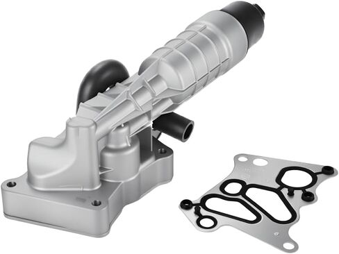 Oil Filter Housing Adapter 2711801410 - Aluminum Alloy Replacement for Mercedes-Benz SLK250 Base 4 Cyl 1.8 L GAS 2012-2015 - Oil Cooler Assembly with O-Ring Seals & Heat-Resistant Design in Saudi Arabia