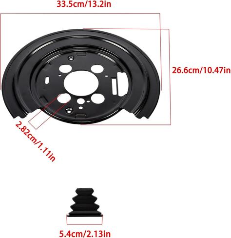 labwork Pair of Brake Dust Shield Splash 924-235 Replacement for Ram 1500 2015-2019 4779823AC in Saudi Arabia