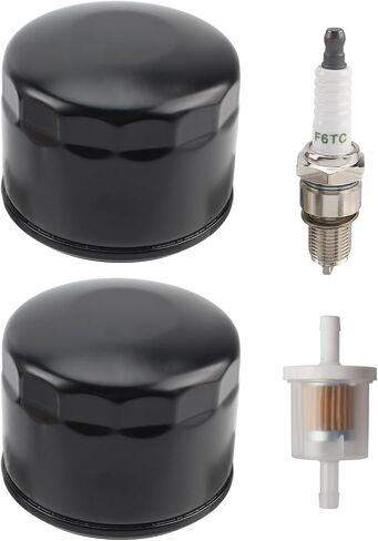 فلتر زيت AUTOKAY 49065-7007 مع فلتر الوقود لـ Kawasaki FX600V FR691V FR730V FR651V FR541V FR600V FX600V FS730 FX600v FS451V FS481V FS691V FS651V محرك 4 دورات، قطعتان in Saudi Arabia