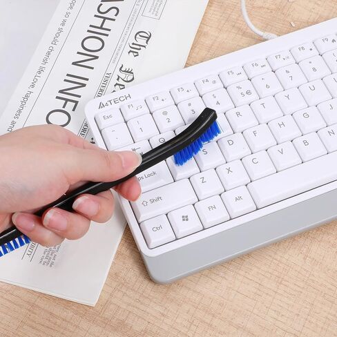 4 قطع فرش تنظيف صغيرة، شعيرات نايلون فرشاة صغيرة لتفصيل الشقوق، فرش شعيرات صغيرة صلبة للتنظيف التفصيلي للمجوهرات والسيارات والمطبخ والمساحات in Kuwait