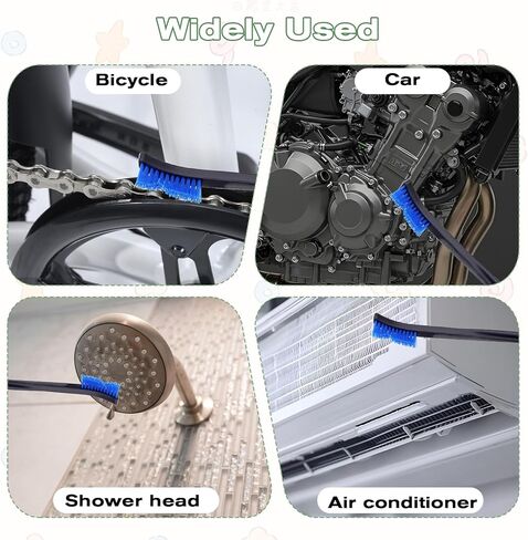 4 قطع فرش تنظيف صغيرة، شعيرات نايلون فرشاة صغيرة لتفصيل الشقوق، فرش شعيرات صغيرة صلبة للتنظيف التفصيلي للمجوهرات والسيارات والمطبخ والمساحات in Kuwait