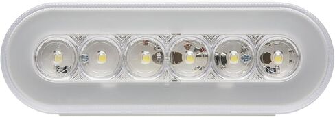 Optronics BUL111CBP ضوء احتياطي LED بيضاوي الشكل مقاس 6 بوصات، Glolight، Dot، أبيض in Saudi Arabia