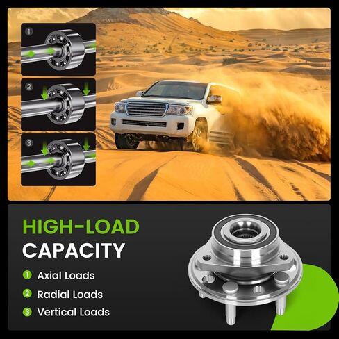 513288 مجموعة محور العجلة الأمامية/الخلفية، تناسب محرك L4 3.6L V6 2.0T، بديل لـ 2010-2017 Chevy Impala، Malibu، 2010-2017 Buick Lacrosse، Regal، GMC Terrain مع مستشعر 5-Lug/ABS in Kuwait