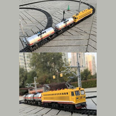 Train Under Christmas Tree,SS7C Alloy Electric Model Train Set with Light and Sound,Passenger Carriages,Model with Large Oval Tracks for Holiday Decor in Saudi Arabia