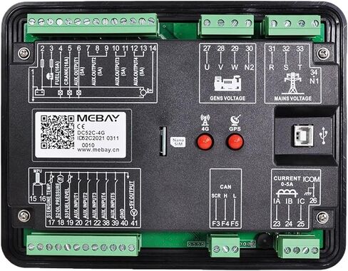 M DC52C-4G Genset Controller Generator Controller Supports Mains Monitoring AMF Cloud Control in Saudi Arabia