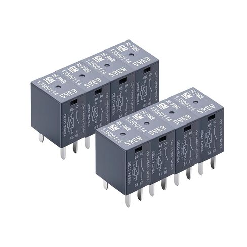 8 قطع مرحل تيار متردد للسيارة 13500114/8385، 12VDC 40A عالي الطاقة 4 دبابيس، متوافق مع معظم المركبات للتيار المتردد ومراوح التبريد والمصابيح الأمامية والأبواق والمزيد من أجهزة السيارات in Kuwait