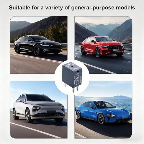 8 قطع مرحل تيار متردد للسيارة 13500114/8385، 12VDC 40A عالي الطاقة 4 دبابيس، متوافق مع معظم المركبات للتيار المتردد ومراوح التبريد والمصابيح الأمامية والأبواق والمزيد من أجهزة السيارات in Kuwait