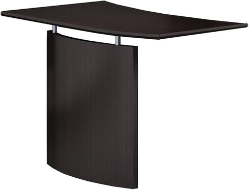 Right Medina Curved Desk Bridge, Mocha - 29.5 x 48 x 24 in. in Saudi Arabia