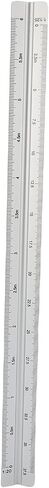 MAVIS LAVEN Architectural Scale Aluminum Ruler, Durable Triangular Tool with Permanent Engraving, Ideal for Architects and Engineers, 30cm Sizes for Technical Illustrations (Silver) in Saudi Arabia