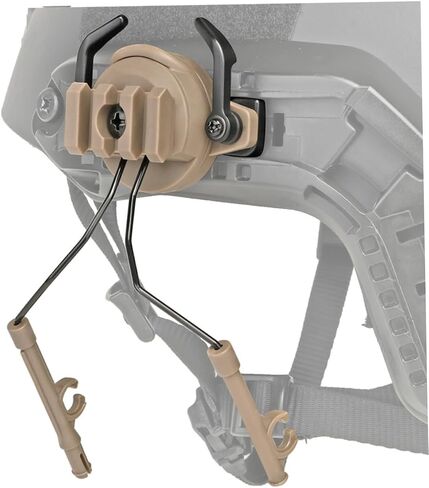Outdoor Helmet Rail Helmet Ear Muffs Rail Earphones Headphones Helmet Rail Ear Fast Helmet Accessories in Saudi Arabia