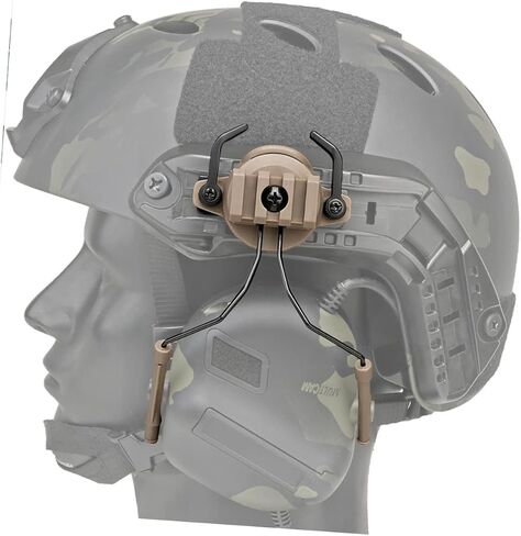 Outdoor Helmet Rail Helmet Ear Muffs Rail Earphones Headphones Helmet Rail Ear Fast Helmet Accessories in Saudi Arabia
