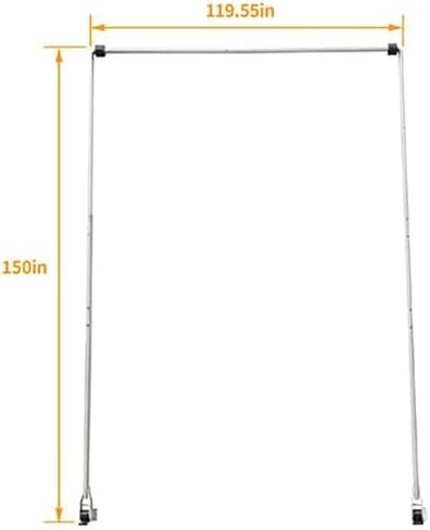 مجموعة كاملة من ذراع قماش القنب لشاحنة التفريغ المصنوعة من الألومنيوم للمقطورة، طقم نظام ذراع قماش القنب الفضي ذو 4 زنبرك يناسب حتى سرير 24 بوصة (الأذرع فقط) in Kuwait