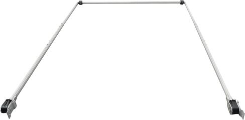 مجموعة كاملة من ذراع قماش القنب لشاحنة التفريغ المصنوعة من الألومنيوم للمقطورة، طقم نظام ذراع قماش القنب الفضي ذو 4 زنبرك يناسب حتى سرير 24 بوصة (الأذرع فقط) in Kuwait