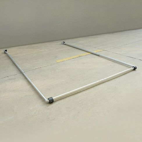 مجموعة كاملة من ذراع قماش القنب لشاحنة التفريغ المصنوعة من الألومنيوم للمقطورة، طقم نظام ذراع قماش القنب الفضي ذو 4 زنبرك يناسب حتى سرير 24 بوصة (الأذرع فقط) in Kuwait