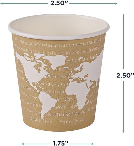 ECO PRODUCTS Recycled Coffee Cup Sleeves, Case Of 1300, Fits 10-20oz Hot Cups, Compostable, 100% Recycled Content With Up To 85% Post-Consumer Waste in Kuwait