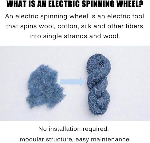 Electric Spinning Wheel, Automatic Yarn Winding Machine, Knitting Wool Yarn Winder, Speed Control, Forward and Reverse, for Yarn Weaving, Mixed Roving Process,Green in Saudi Arabia