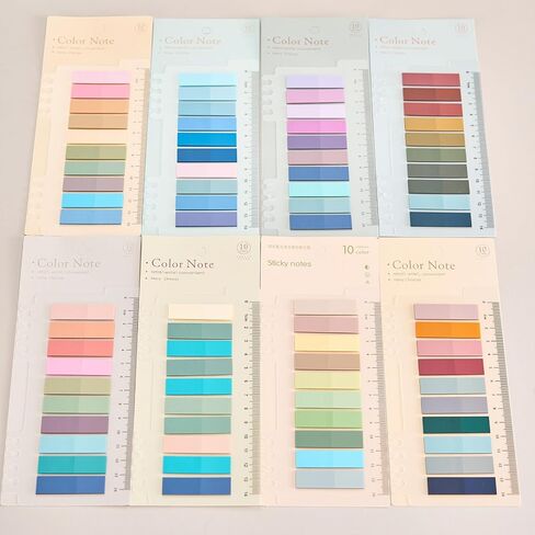 1600 PCS Book Tabs & Sticky Tabs, 80 Colors for File Folders & Labels - 1.6 x 0.5in in Saudi Arabia