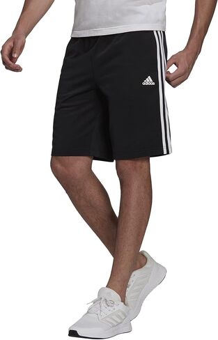 adidas Men's Size Essentials Warm-up Tricot Regular 3-Stripes Shorts, Shadow Red, 3X-Large/Tall in Kuwait