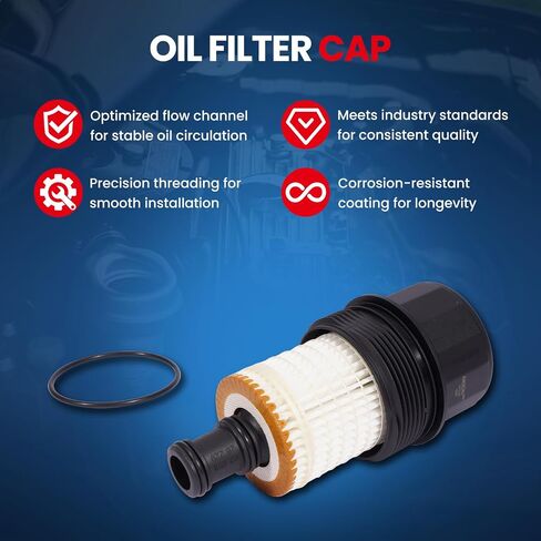 غطاء فلتر زيت MOCA يناسب 06-09 لمرسيدس بنز C230 2.5L/ C280 3.0L/ CLK350 3.5L و 08-12 لـ C300 3.0L و 07-11 لـ CLS550/ E550 5.5L و 11-15 لـ GLK300 3.5L و 06-13 لـ آر 350 3.5 لتر in Kuwait