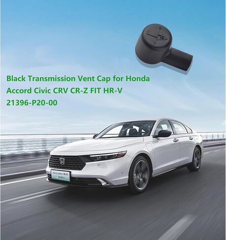 21396-P20-000 21396P20000 Transmission Breather Cap Black Transmission Vent Cap Compatible with Honda Accord Civic CRV CR-Z Fit HR-V Element Odyssey Crosstour, with Acura MDX RDX TL RLX ILX in Saudi Arabia
