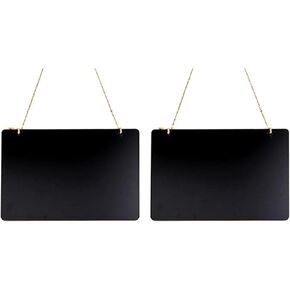 4pcs Chalkboard Signs Wooden Small Mini Double Sided Hanging Chalkboard Lightweight Notice Board for Wall Door Window Display in Saudi Arabia