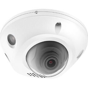 كاميرا HikVision/Uniview متوافقة مع HD 4MP SonyStarvis Sensor IP، Colorvu PoE Turret Dome مع ميكروفون، لون بدوام كامل 24/7 في الليل، مقاومة للطقس IP67 داخلية وخارجية بزاوية واسعة 2.8 مم in Kuwait