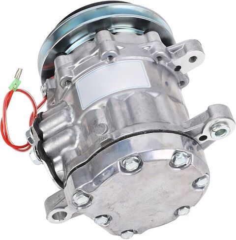 SUNGOOYUE PC56-7 Air Conditioning Compressor, Stable Heavy Duty AC Compressor Replacement for Excavator, Sturdy Alloy Steel Material in Saudi Arabia