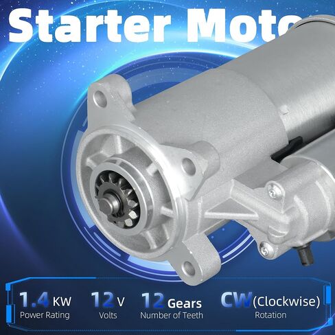 6646N New Starter Motor Compatible with F-250 F-350 F-450 F-550 Super Duty Excursion Expedition Mustang, Lincoln Navigator Mark LT Blackwood Replace OE 41014043 F81U11000AA F81U-11000-AD in Saudi Arabia
