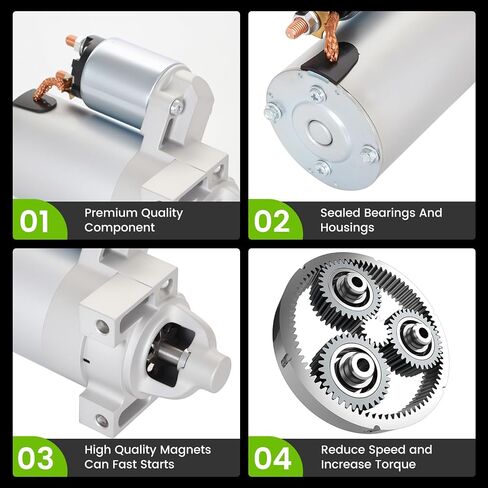 محرك بداية 21163-7010 - مناسب لكاواساكي جون ديري شبل كاديت نيو هولاند تورو 15-28HP 21163-7029 21163-7001 21163-7022 FH500V FH531V FH541V FH601D FH721D لشبل كاديت M48 M54 إم60 آر زي تي503648 in Kuwait