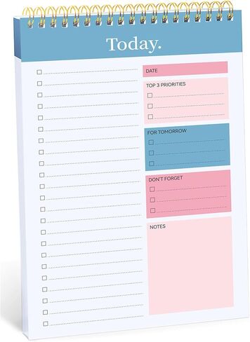 To Do List Pad - To Do List Notebook for Work with 52 Sheets, Undated Daily Planner Perfect for Daily Tasks and Goal Setting, To Do List Notepad Suitable for Office, Home and School in Saudi Arabia