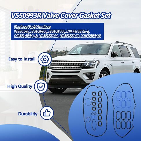 VS50993R مجموعة حشيات غطاء الصمام مناسبة لمحرك Ford Expedition 2018-2022 F-150 2017-2020 لمحرك Lincoln Navigator 2018-2023 3.5L V6 in Kuwait