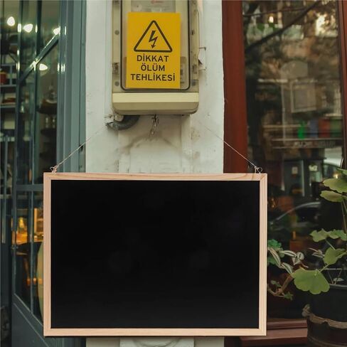 Chalkboard Signs 1pc Small Wooden Frame Blackboard Hanging Chalkboard for Wall Daily Reminder Office Menu Message Sign Blackboard in Saudi Arabia