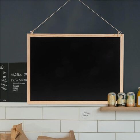 Chalkboard Signs 1pc Small Wooden Frame Blackboard Hanging Chalkboard for Wall Daily Reminder Office Menu Message Sign Blackboard in Saudi Arabia