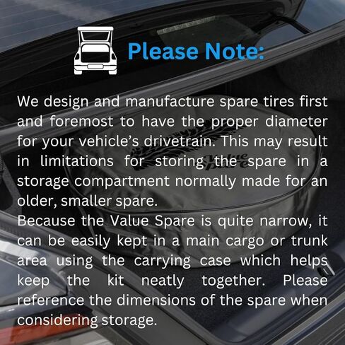 Spare Tire Kit Options For All 2020-2025 Honda CRV And CRV Hybrid Models - Include Tire Changing Kit & Storage Case in Saudi Arabia