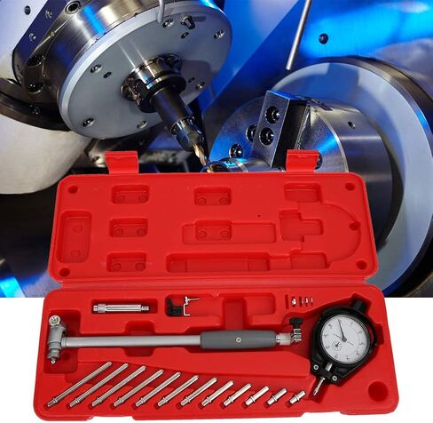 Dial Indicator Bore 50mm-160mm Measuring Tool Kit with 12 Probe - 0.01mm Accuracy Engine Hole Cylinder Measurement for Cylinder Indicator in Saudi Arabia
