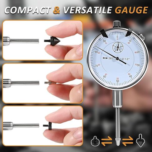 6434 Sleeve Height and Counter Bore Gauge, Cylinder Bore Gauge Compatible with All Diesel Engines, Range: 0-1.00", Graduation: 0.001", Reading: 0-100 in Kuwait