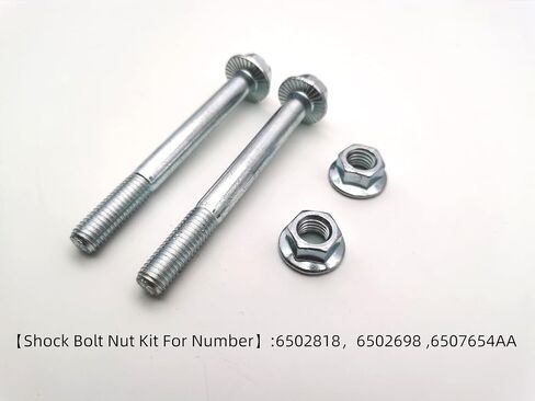 Front & Rear Kit，Shock Bolts Compatible with Dodge Ram 1500 2500 3500 4500 5500 1994-2024，6502818 6502698，2 Sets in Saudi Arabia