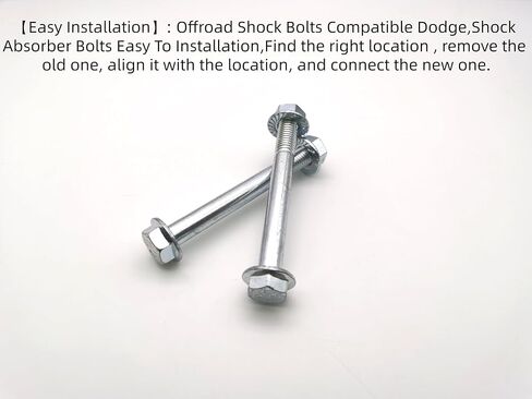 Front & Rear Kit，Shock Bolts Compatible with Dodge Ram 1500 2500 3500 4500 5500 1994-2024，6502818 6502698，2 Sets in Saudi Arabia