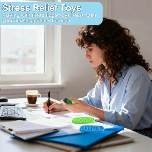 ألعاب فيدجيت للبالغين، كرات مغناطيسية من السيليكون وأحجار حسية، 6 قطع من الألعاب الحسية لتخفيف التوتر من أجل التوحد واضطراب فرط الحركة ونقص الانتباه والقلق، ألعاب مكتب المكتب، مواد تخزين للبالغين والمراهقين in Kuwait