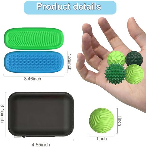 ألعاب فيدجيت للبالغين، كرات مغناطيسية من السيليكون وأحجار حسية، 6 قطع من الألعاب الحسية لتخفيف التوتر من أجل التوحد واضطراب فرط الحركة ونقص الانتباه والقلق، ألعاب مكتب المكتب، مواد تخزين للبالغين والمراهقين in Kuwait