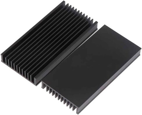 مشتت حراري من الألومنيوم المبثوق، مناسب لأحواض حرارة رقاقة IC LED عالية الطاقة، قياس 100 * 50 * 12.7 مم، مناسب لمصابيح COB LED. in Kuwait