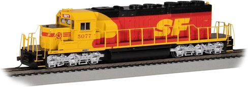 Bachmann Trains - SD40-2 DCC Sound Value Equipped Diesel Locomotive - Santa FE #5077 (red & Yellow) - HO Scale in Saudi Arabia