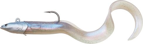 Savage Gear Real EEL Jig, 2 1/3 oz, Electric Shad, Saltwater Fishing Lure, Oversized Tail Generates Lifelike Movements & Vibration, Durable Construction, Authentic Profile in Saudi Arabia