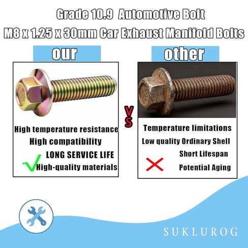 (12 قطعة) مجموعة أدوات مسامير مشعب العادم 75120 درجة 10.9 تناسب LS1 LSX LS2 LS3 LS6 LS7 مسامير رأس العادم المضادة للتآكل لـ 03413B 11518860 11609481 6506775AA 6507423AA وتناسب Chevy Gmc Buick in Kuwait
